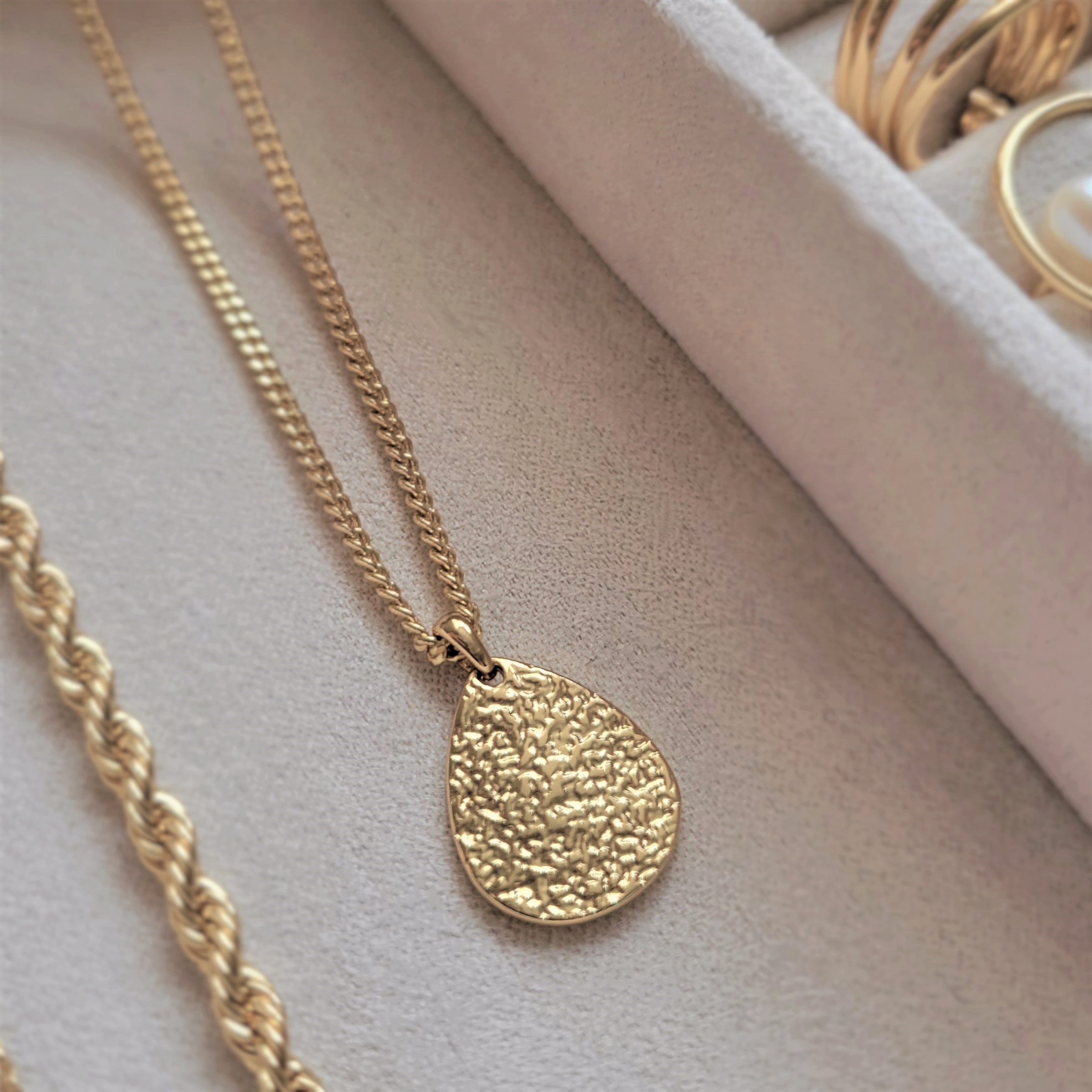 Teardrop Coin Necklace