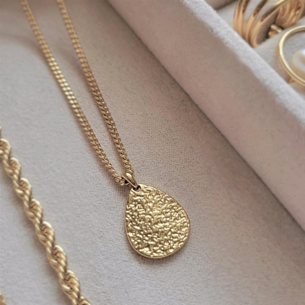 Teardrop Coin Necklace